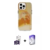 MARSİLYAN™- iPhone 16 Pro Max Kılıf Ufuk Doku Prime - Siyah Bilvis 5in1 3D Magic Cam Ekran Koruyucu + Bilvis Titan Kamera Lens - GS