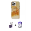 MARSİLYAN™- iPhone 16 Pro Max Kılıf Ufuk Doku Prime - Siyah Bilvis 5in1 3D Magic Cam Ekran Koruyucu + Bilvis Titan Kamera Lens - SH
