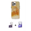 MARSİLYAN™- iPhone 16 Pro Max Kılıf Ufuk Doku Prime - Siyah Bilvis 5in1 5D Magic Hayalet Cam Ekran Koruyucu + Bilvis Titan Kamera Lens - GS