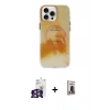 MARSİLYAN™- iPhone 16 Pro Max Kılıf Ufuk Doku Prime - Siyah Bilvis Hayalet Cam Ekran Koruyucu + Bilvis Titan Kamera Lens - GS