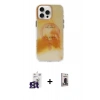 MARSİLYAN™- iPhone 16 Pro Max Kılıf Ufuk Doku Prime - Siyah Bilvis Hayalet Cam Ekran Koruyucu + Bilvis Titan Kamera Lens - TMGI