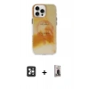 MARSİLYAN™- iPhone 16 Pro Max Kılıf Ufuk Doku Prime - Siyah Bilvis Hayalet Cam Ekran Koruyucu + PVD Metal Kamera Lens - SH