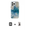 MARSİLYAN™- iPhone 16 Pro Max Kılıf Ufuk Doku Prime - Siyah Bilvis Hayalet Cam Ekran Koruyucu + PVD Metal Kamera Lens - SH
