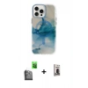 MARSİLYAN™- iPhone 16 Pro Max Kılıf Ufuk Doku Prime - Siyah Bilvis Hayalet Cam Ekran Koruyucu + Raze Metal Kamera Lens - SH
