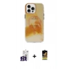 MARSİLYAN™- iPhone 16 Pro Max Kılıf Ufuk Doku Prime - Siyah Buffer Cam Ekran Koruyucu + Bilvis Titan Kamera Lens - TMGI