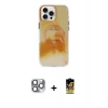MARSİLYAN™- iPhone 16 Pro Max Kılıf Ufuk Doku Prime - Siyah Buffer Cam Ekran Koruyucu + Pers Alüminyum Kamera Lens - GI