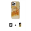 MARSİLYAN™- iPhone 16 Pro Max Kılıf Ufuk Doku Prime - Siyah Buffer Cam Ekran Koruyucu + PVD Metal Kamera Lens - SH