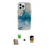 MARSİLYAN™- iPhone 16 Pro Max Kılıf Ufuk Doku Prime - Siyah Buffer Cam Ekran Koruyucu + Raze Metal Kamera Lens - CLTM