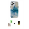MARSİLYAN™- iPhone 16 Pro Max Kılıf Ufuk Doku Prime - Siyah Buffer Cam Ekran Koruyucu + Raze Metal Kamera Lens - NLGY