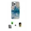 MARSİLYAN™- iPhone 16 Pro Max Kılıf Ufuk Doku Prime - Siyah Buffer Cam Ekran Koruyucu + Raze Metal Kamera Lens - SH