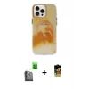MARSİLYAN™- iPhone 16 Pro Max Kılıf Ufuk Doku Prime - Siyah Buffer Cam Ekran Koruyucu + Raze Metal Kamera Lens - SH
