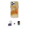 MARSİLYAN™- iPhone 16 Pro Max Kılıf Ufuk Doku Prime - Siyah Buffer Hayalet Cam Ekran Koruyucu + Bilvis Titan Kamera Lens - SH