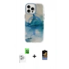 MARSİLYAN™- iPhone 16 Pro Max Kılıf Ufuk Doku Prime - Siyah Buffer Hayalet Cam Ekran Koruyucu + Raze Metal Kamera Lens - BZ