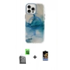 MARSİLYAN™- iPhone 16 Pro Max Kılıf Ufuk Doku Prime - Siyah Buffer Hayalet Cam Ekran Koruyucu + Raze Metal Kamera Lens - SH