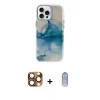 MARSİLYAN™- iPhone 16 Pro Max Kılıf Ufuk Doku Prime - Siyah Joko Magic 5D Cam + Pers Alüminyum Kamera Lens - CLTM