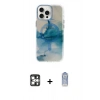 MARSİLYAN™- iPhone 16 Pro Max Kılıf Ufuk Doku Prime - Siyah Joko Magic 5D Cam + PVD Metal Kamera Lens - GS