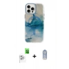 MARSİLYAN™- iPhone 16 Pro Max Kılıf Ufuk Doku Prime - Siyah Joko Magic 5D Cam + Raze Metal Kamera Lens - BZ