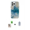 MARSİLYAN™- iPhone 16 Pro Max Kılıf Ufuk Doku Prime - Siyah Joko Magic 5D Cam + Raze Metal Kamera Lens - NLGY