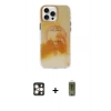 MARSİLYAN™- iPhone 16 Pro Max Kılıf Ufuk Doku Prime - Siyah Joko Magic 5D Hayalet Cam + PVD Metal Kamera Lens - GD