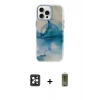 MARSİLYAN™- iPhone 16 Pro Max Kılıf Ufuk Doku Prime - Siyah Joko Magic 5D Hayalet Cam + PVD Metal Kamera Lens - SH