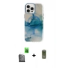 MARSİLYAN™- iPhone 16 Pro Max Kılıf Ufuk Doku Prime - Siyah Joko Magic 5D Hayalet Cam + Raze Metal Kamera Lens - SH