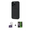 MARSİLYAN™- iPhone 16 Pro Max Kılıf Vadi Çizgi Prime - Şeffaf 360 Full Body Arka Koruyucu + Bilvis Titan Kamera Lens - GS