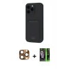 MARSİLYAN™- iPhone 16 Pro Max Kılıf Vadi Çizgi Prime - Şeffaf 360 Full Body Arka Koruyucu + Pers Alüminyum Kamera Lens - CLTM