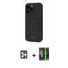 MARSİLYAN™- iPhone 16 Pro Max Kılıf Vadi Çizgi Prime - Şeffaf 360 Full Body Arka Koruyucu + PVD Metal Kamera Lens - GD