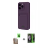 MARSİLYAN™- iPhone 16 Pro Max Kılıf Vadi Çizgi Prime - Şeffaf 360 Full Body Arka Koruyucu + Raze Metal Kamera Lens - CLTM