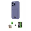 MARSİLYAN™- iPhone 16 Pro Max Kılıf Vadi Çizgi Prime - Şeffaf 360 Full Body Arka Koruyucu + Raze Metal Kamera Lens - CLTM