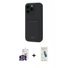 MARSİLYAN™- iPhone 16 Pro Max Kılıf Vadi Çizgi Prime - Şeffaf Pasifik Cam Ekran Koruyucu + Bilvis Titan Kamera Lens - GS