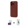 MARSİLYAN™- iPhone 16 Pro Max Kılıf Vadi Çizgi Prime - Şeffaf Pasifik Cam Ekran Koruyucu + Bilvis Titan Kamera Lens - SH