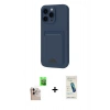 MARSİLYAN™- iPhone 16 Pro Max Kılıf Vadi Çizgi Prime - Şeffaf Pasifik Cam Ekran Koruyucu + Raze Metal Kamera Lens - NLGY
