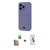 MARSİLYAN™- iPhone 16 Pro Max Kılıf Vadi Çizgi Prime - Şeffaf Pasifik Cam Ekran Koruyucu + Raze Metal Kamera Lens - CLTM