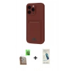 MARSİLYAN™- iPhone 16 Pro Max Kılıf Vadi Çizgi Prime - Şeffaf Pasifik Cam Ekran Koruyucu + Raze Metal Kamera Lens - CLTM