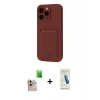 MARSİLYAN™- iPhone 16 Pro Max Kılıf Vadi Çizgi Prime - Şeffaf Pasifik Cam Ekran Koruyucu + Raze Metal Kamera Lens - NLGY