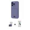 MARSİLYAN™- iPhone 16 Pro Max Kılıf Vadi Çizgi Prime - Şeffaf Pasifik Cam Ekran Koruyucu + Bilvis Titan Kamera Lens - TMGI