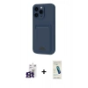 MARSİLYAN™- iPhone 16 Pro Max Kılıf Vadi Çizgi Prime - Şeffaf Pasifik Cam Ekran Koruyucu + Bilvis Titan Kamera Lens - TMGI