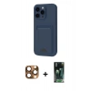 MARSİLYAN™- iPhone 16 Pro Max Kılıf Vadi Çizgi Prime - Siyah 360 Mat Full Body Arka Koruyucu + Pers Alüminyum Kamera Lens - CLTM