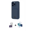 MARSİLYAN™- iPhone 16 Pro Max Kılıf Vadi Çizgi Prime - Siyah 3D Antistatik Cam Ekran Koruyucu + Bilvis Titan Kamera Lens - TMGI