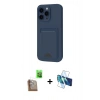 MARSİLYAN™- iPhone 16 Pro Max Kılıf Vadi Çizgi Prime - Siyah 3D Antistatik Cam Ekran Koruyucu + Raze Metal Kamera Lens - CLTM