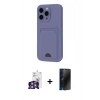 MARSİLYAN™- iPhone 16 Pro Max Kılıf Vadi Çizgi Prime - Siyah 3D Antistatik Hayalet Cam Ekran Koruyucu + Bilvis Titan Kamera Lens - GS