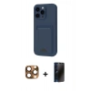 MARSİLYAN™- iPhone 16 Pro Max Kılıf Vadi Çizgi Prime - Siyah 3D Antistatik Hayalet Cam Ekran Koruyucu + Pers Alüminyum Kamera Lens - CLTM