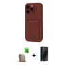MARSİLYAN™- iPhone 16 Pro Max Kılıf Vadi Çizgi Prime - Siyah 3D Antistatik Hayalet Cam Ekran Koruyucu + Raze Metal Kamera Lens - CLTM
