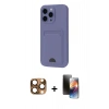 MARSİLYAN™- iPhone 16 Pro Max Kılıf Vadi Çizgi Prime - Siyah 3D Antistatik Mat Seramik Nano Ekran Koruyucu + Pers Alüminyum Kamera Lens - CLTM