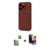 MARSİLYAN™- iPhone 16 Pro Max Kılıf Vadi Çizgi Prime - Siyah 3D Antistatik Mat Seramik Nano Ekran Koruyucu + Raze Metal Kamera Lens - CLTM