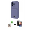 MARSİLYAN™- iPhone 16 Pro Max Kılıf Vadi Çizgi Prime - Siyah 3D Antistatik Mat Seramik Nano Ekran Koruyucu + Raze Metal Kamera Lens - NLGY