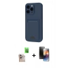 MARSİLYAN™- iPhone 16 Pro Max Kılıf Vadi Çizgi Prime - Siyah 3D Antistatik Mat Seramik Nano Ekran Koruyucu + Raze Metal Kamera Lens - NLGY