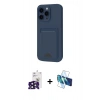 MARSİLYAN™- iPhone 16 Pro Max Kılıf Vadi Çizgi Prime - Siyah 3D Antistatik Seramik Nano Ekran Koruyucu + Bilvis Titan Kamera Lens - SH