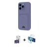 MARSİLYAN™- iPhone 16 Pro Max Kılıf Vadi Çizgi Prime - Siyah 3D Antistatik Seramik Nano Ekran Koruyucu + Titanyum Gri Bilvis Titan Kamera Lens
